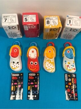 McDonald's Crocs Jibbitz Keychain w/stickers